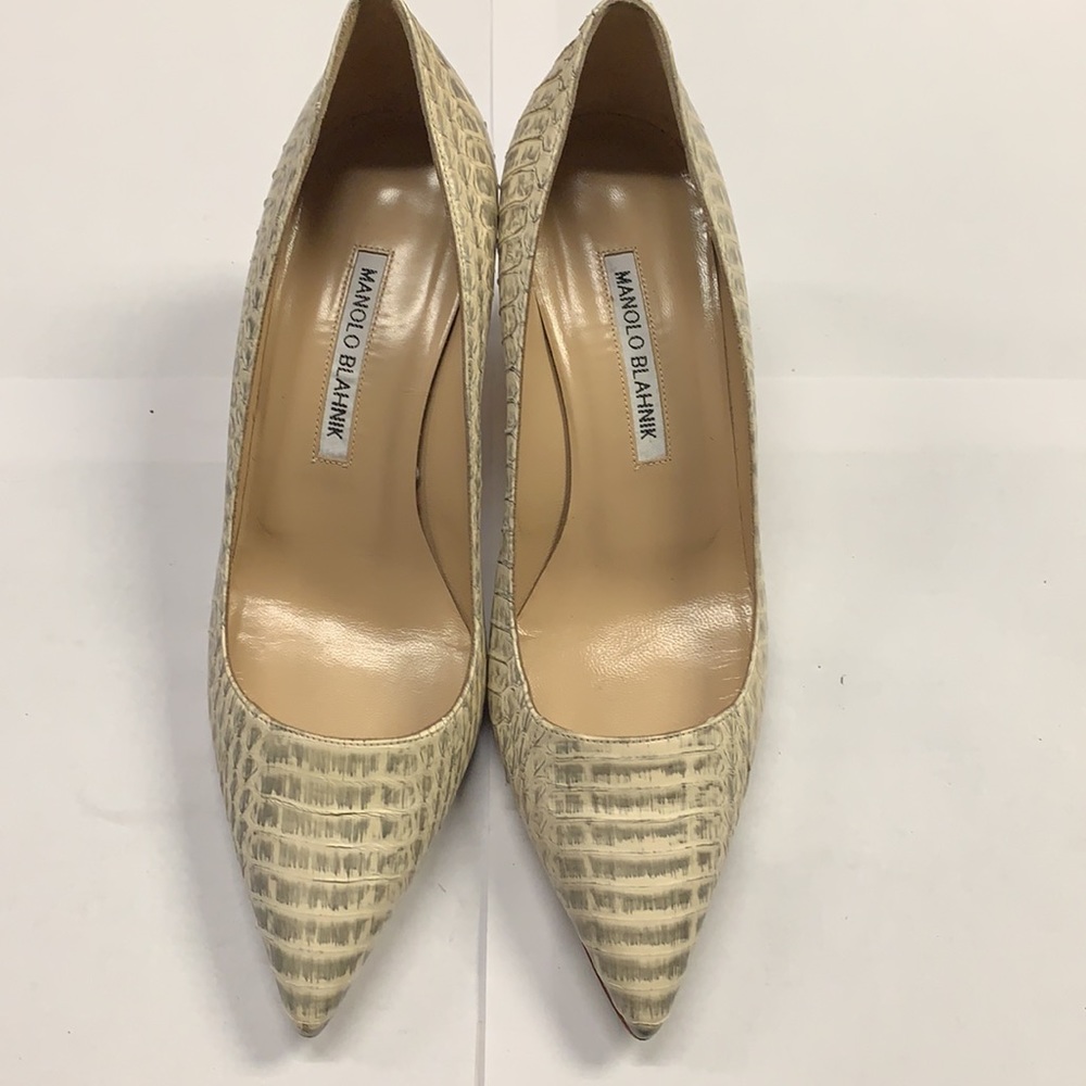 Manolo Blahnik Snakeskin Heels